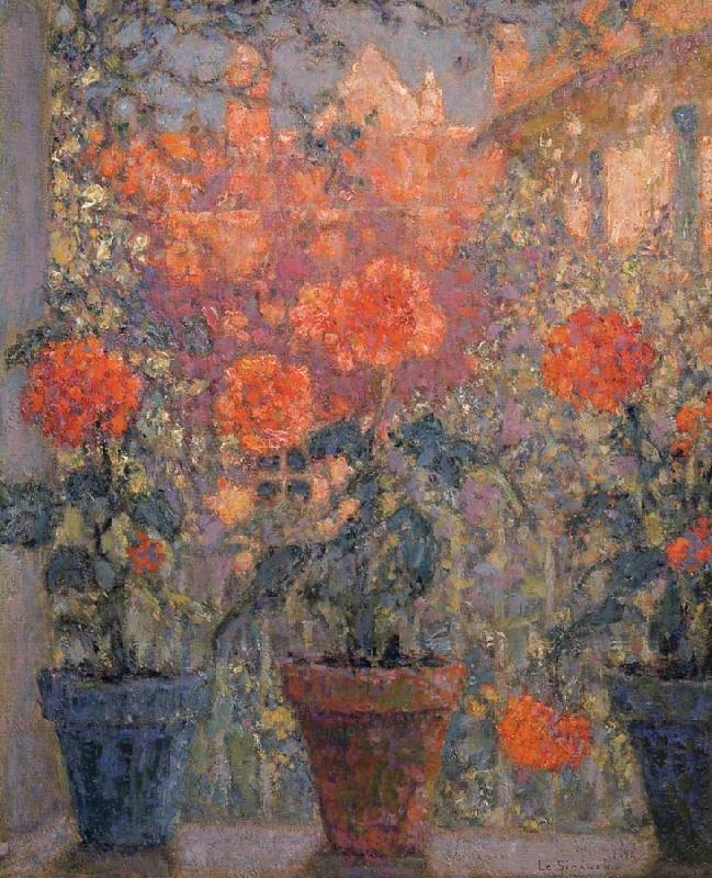 Les trois pots de fleurs, Le Sidaner Henri